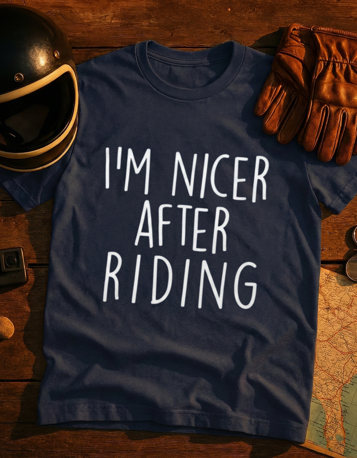I'm Nicer After Riding T-Shirt — Funny Cyclist / Horseback Riding Tee