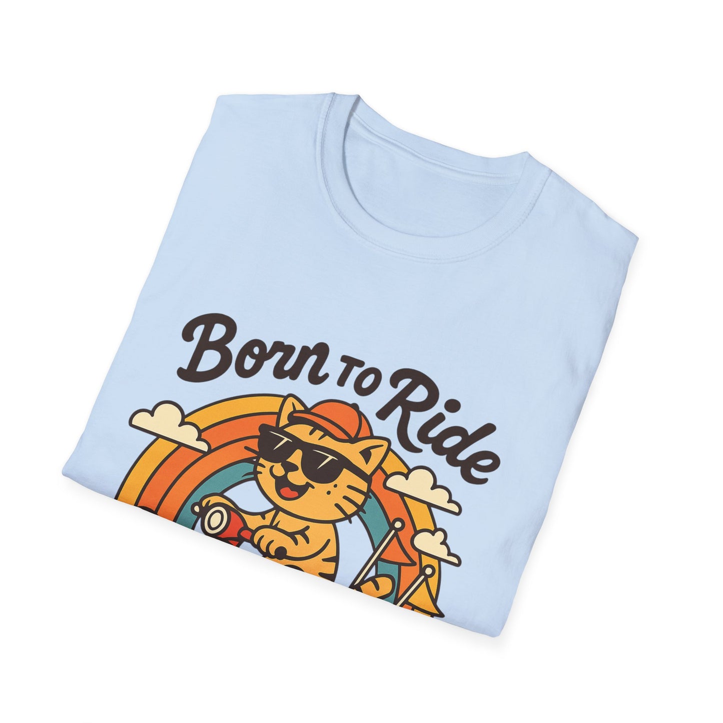Born to Ride Cat Scooter T-Shirt