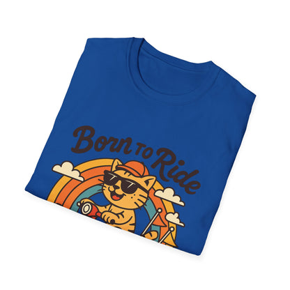 Born to Ride Cat Scooter T-Shirt