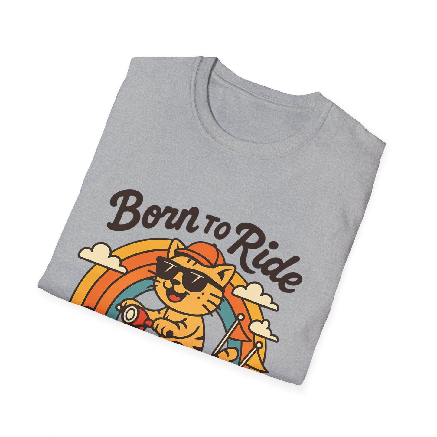 Born to Ride Cat Scooter T-Shirt