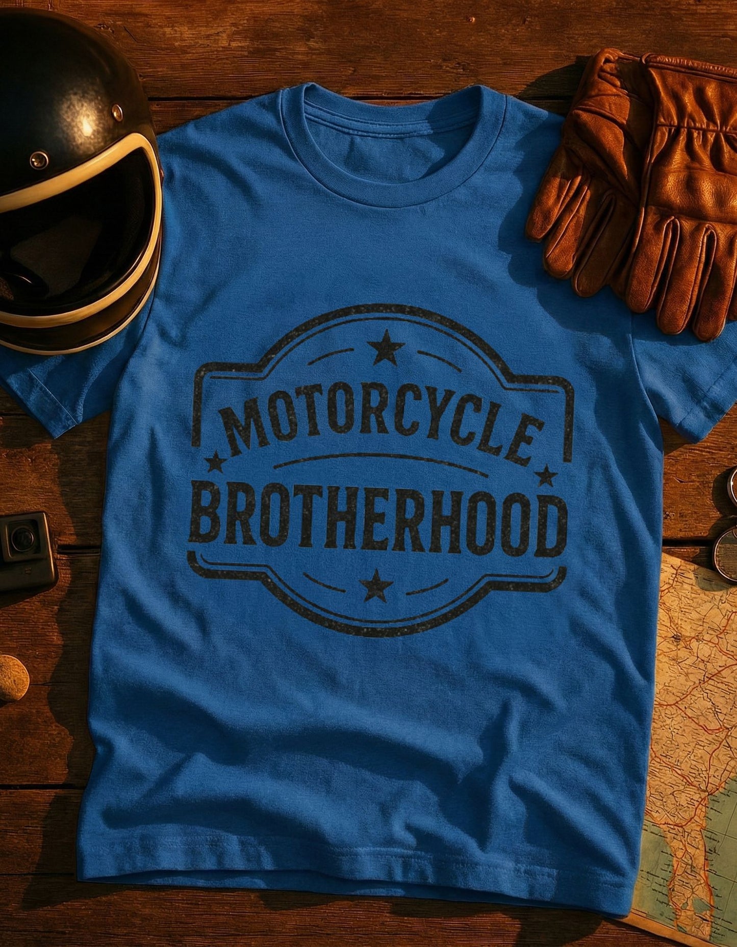 Motorcycle Brotherhood T-Shirt — Vintage Biker Club Tee
