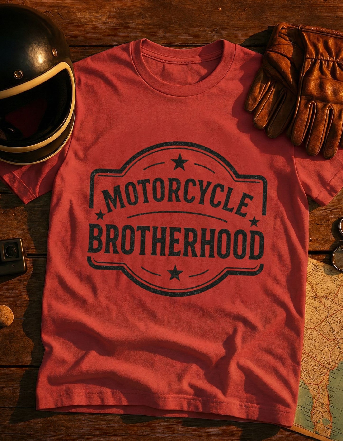 Motorcycle Brotherhood T-Shirt — Vintage Biker Club Tee