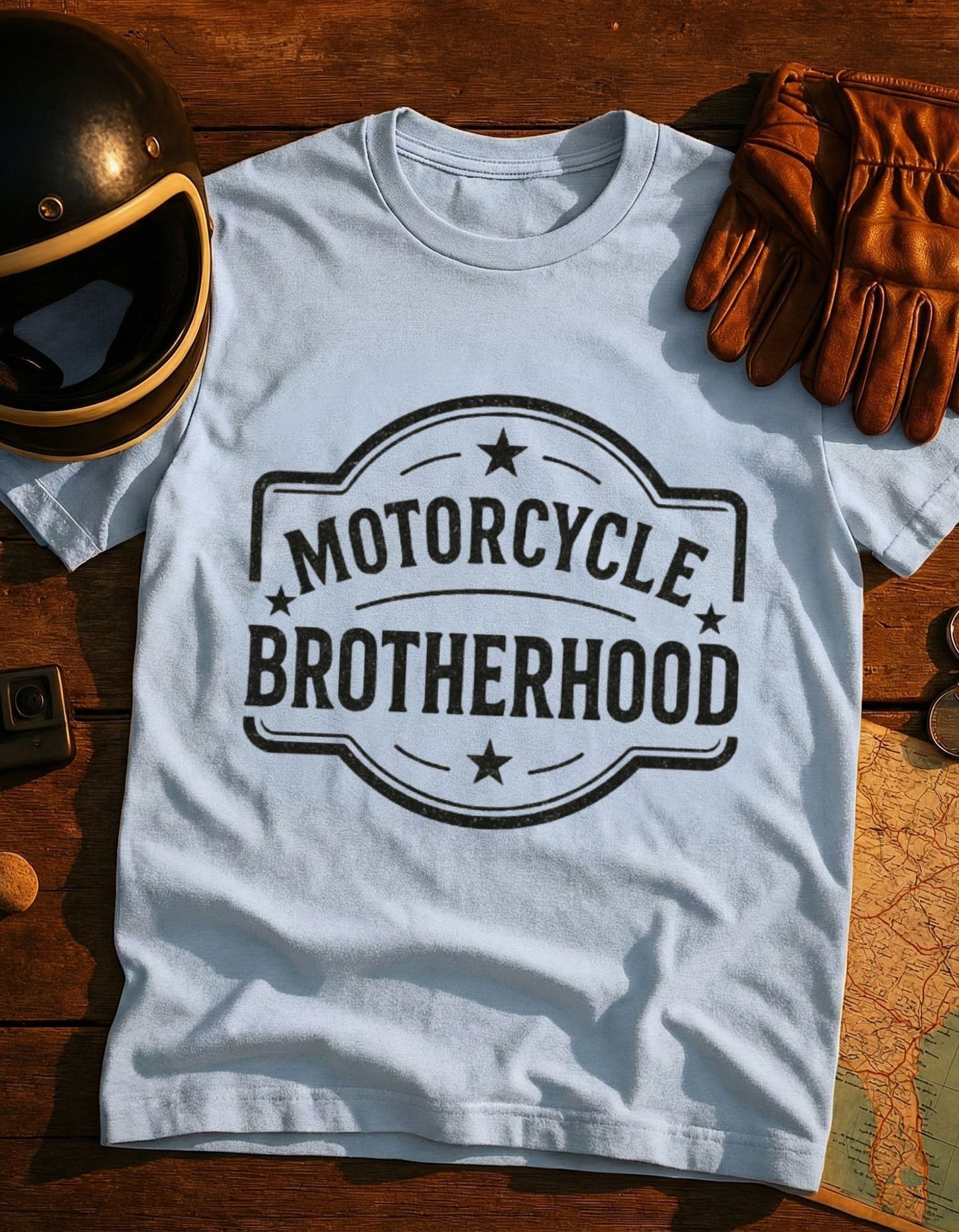Motorcycle Brotherhood T-Shirt — Vintage Biker Club Tee