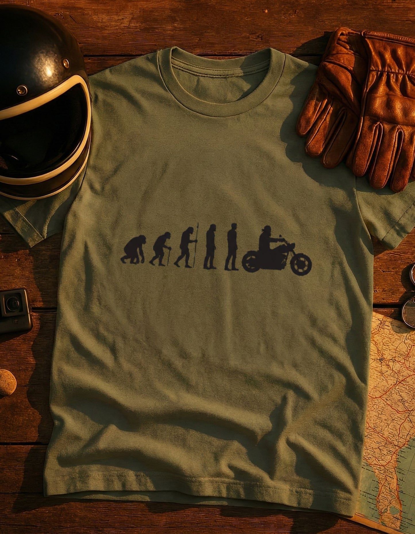 Evolution to Biker T-Shirt