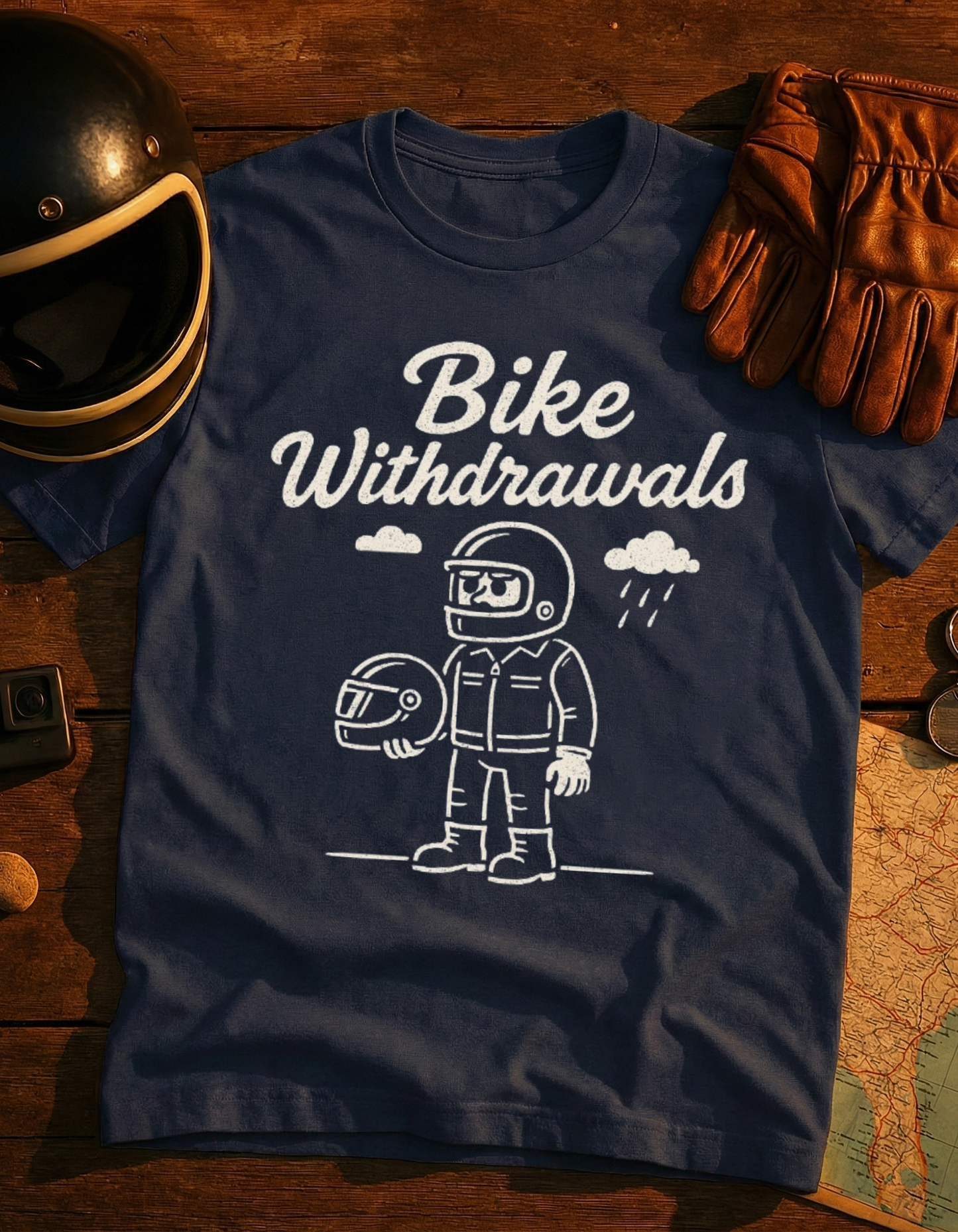 Bike Withdrawals T-Shirt — Funny Motorcycle Rider Tee