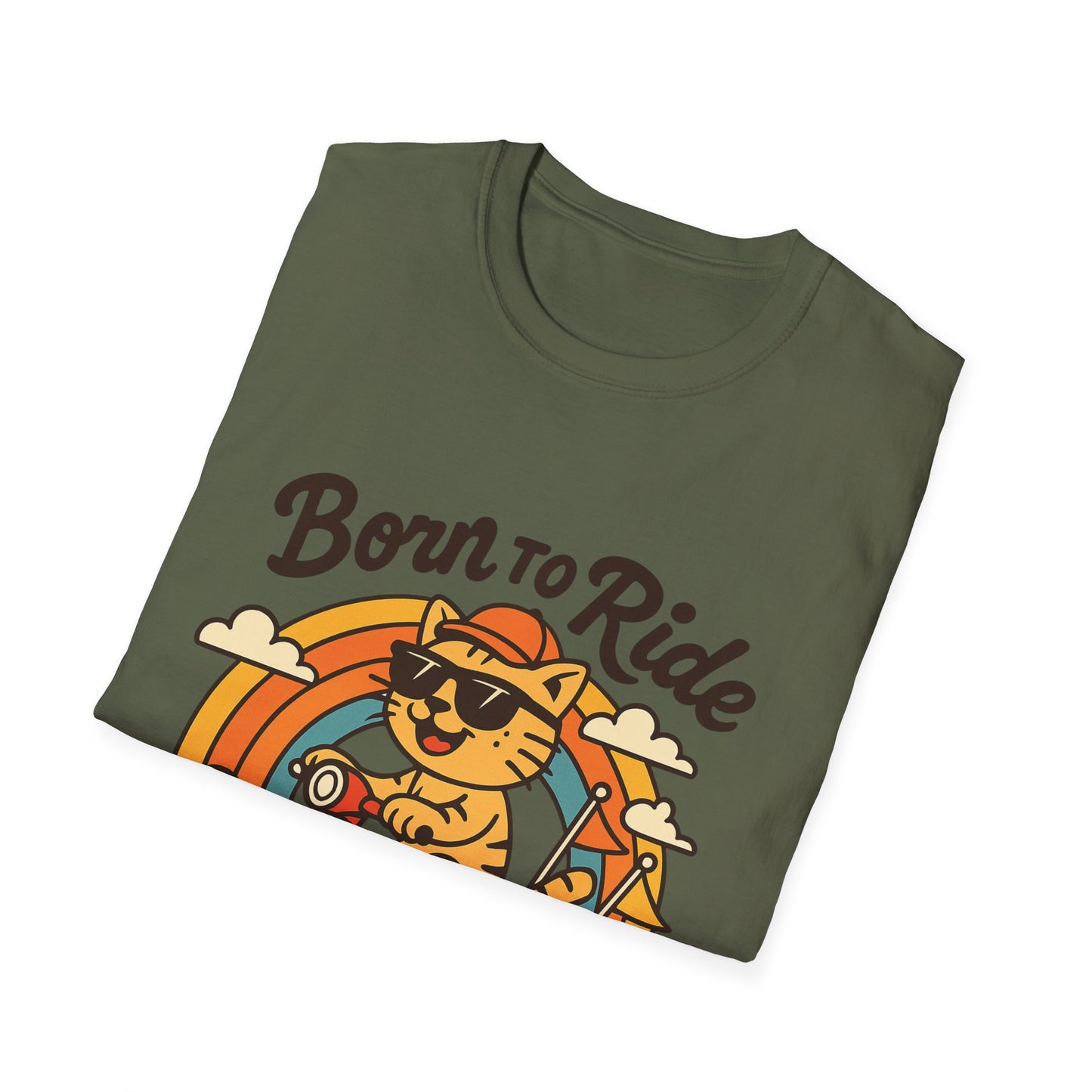 Born to Ride Cat Scooter T-Shirt