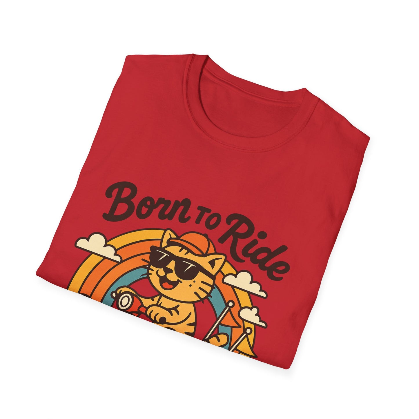 Born to Ride Cat Scooter T-Shirt