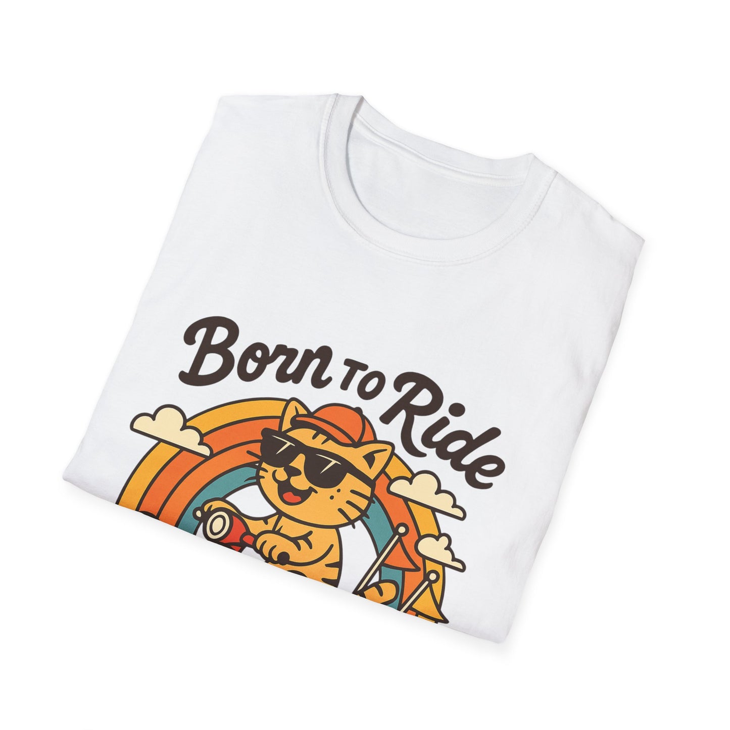 Born to Ride Cat Scooter T-Shirt