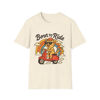 Born to Ride Cat Scooter T-Shirt